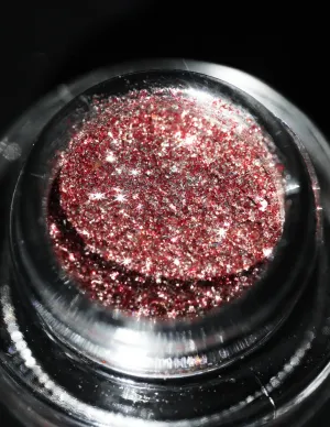 #09 Silver Red Eyeshadow Glitter