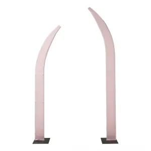 2pc Spandex Curved Arch Backdrop Cover - Pink