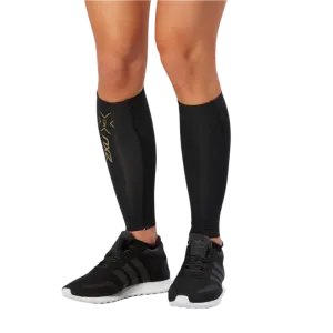 2XU - Light Speed Comp Calf Guards - Black/Gold (XLarge)