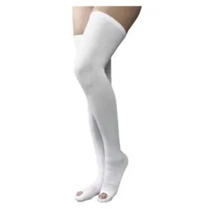 Allegiance 23640-620 Thigh-Length Anti-Embolism Compression Stockings, Silicone-Beaded Elastic Band, Small Regular. 1 pair