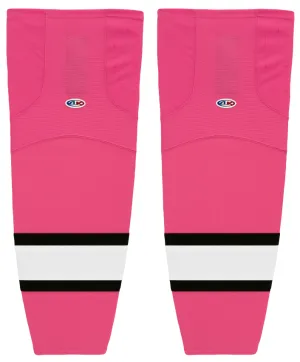 Athletic Knit (AK) HS2100-272 Pink/White/Black Mesh Ice Hockey Socks