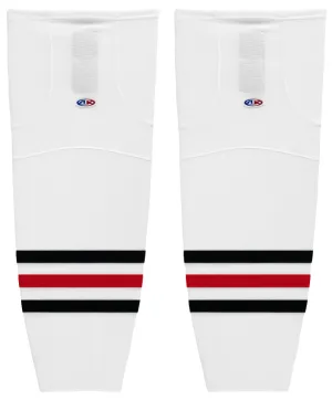 Athletic Knit (AK) HS2100-305 Red Deer Rebels White Mesh Ice Hockey Socks