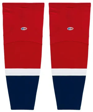 Athletic Knit (AK) HS2100-808 2013 Washington Capitals Red Mesh Ice Hockey Socks