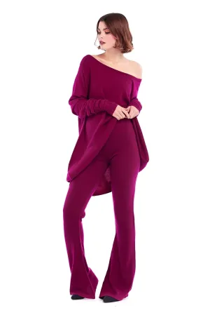 CASHMERE SOUL YOGA PANTS MULBERRY