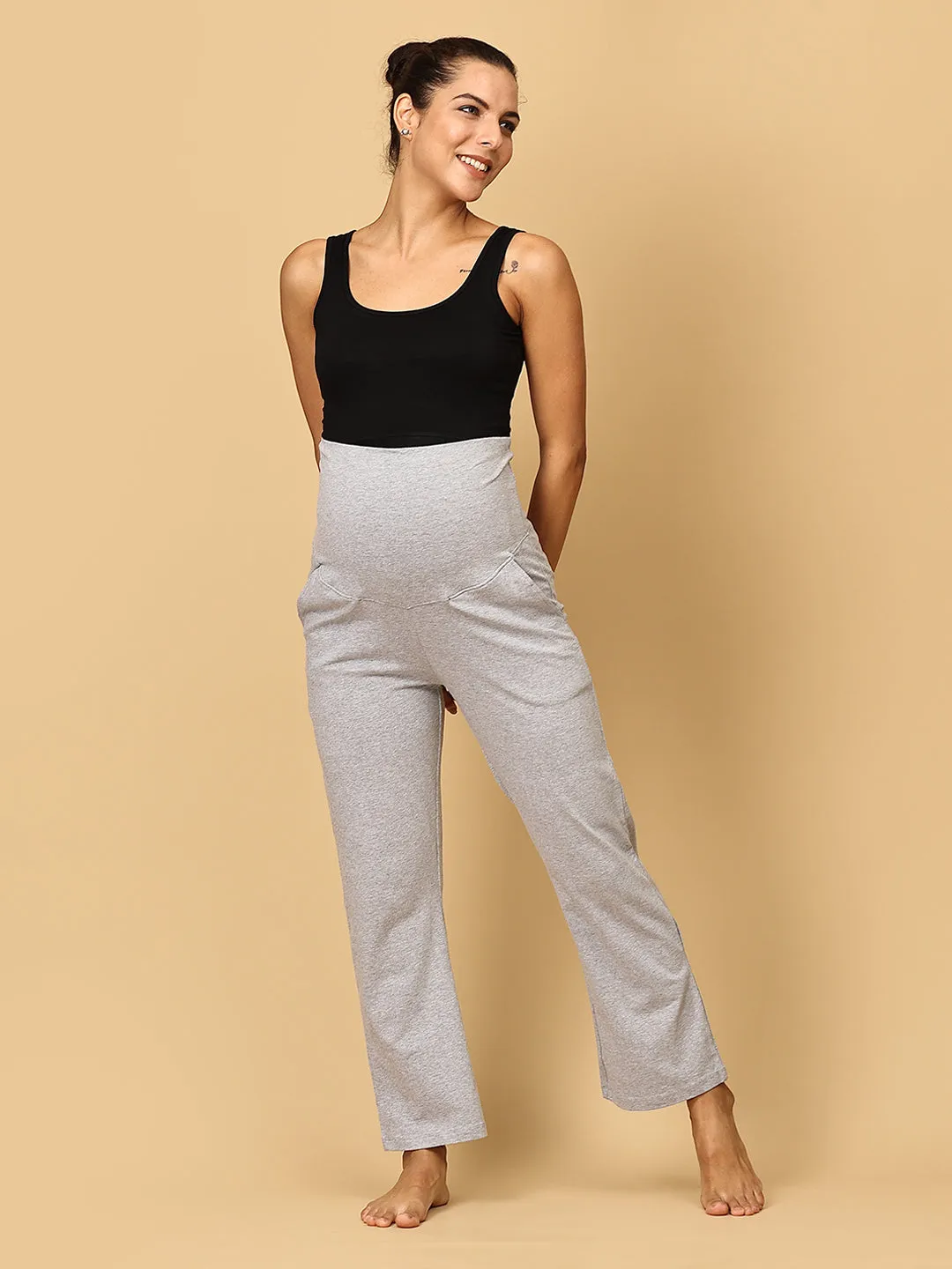 Comfy Maternity Trackpants Combo of 2