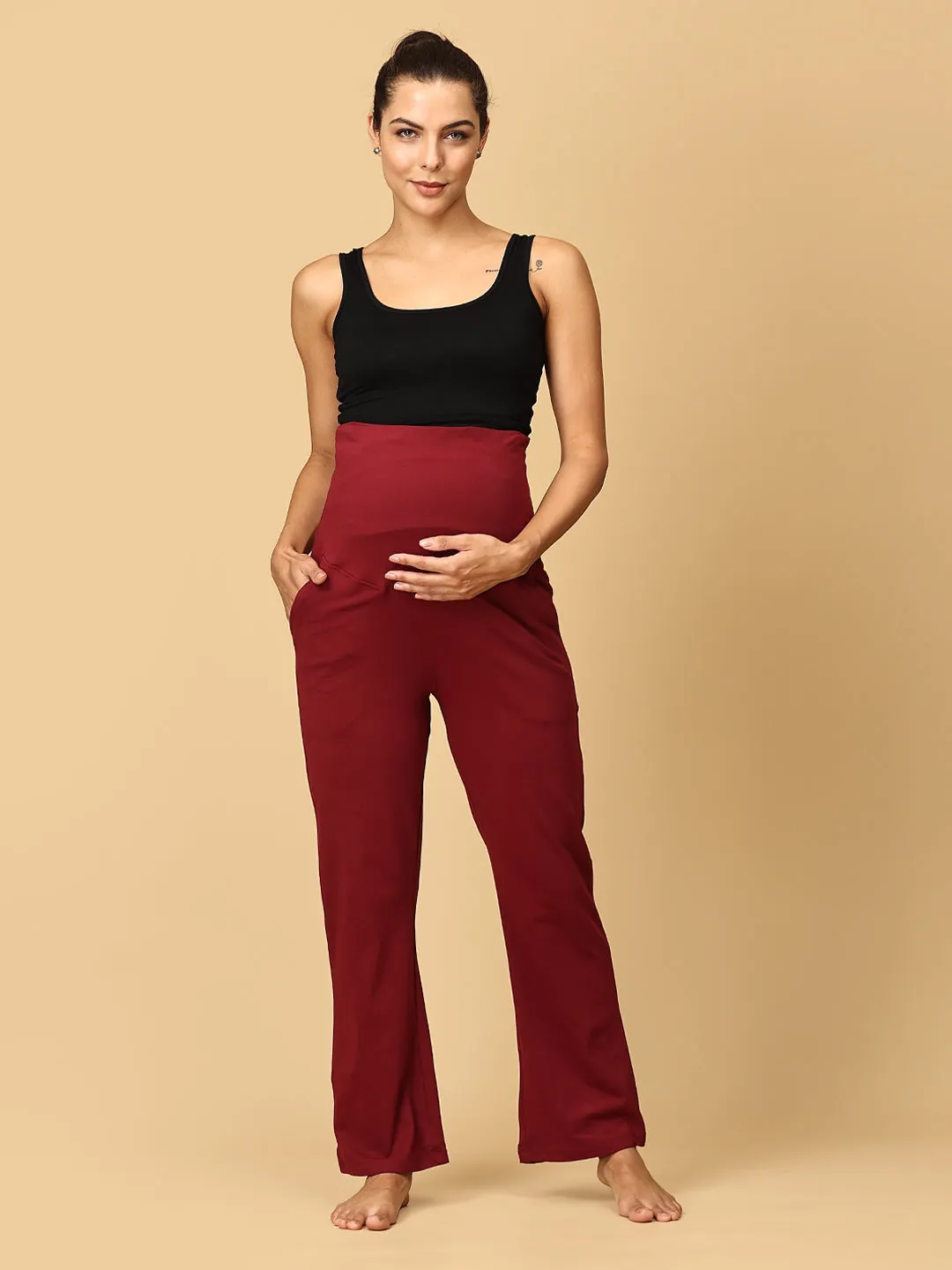 Comfy Maternity Trackpants Combo of 2