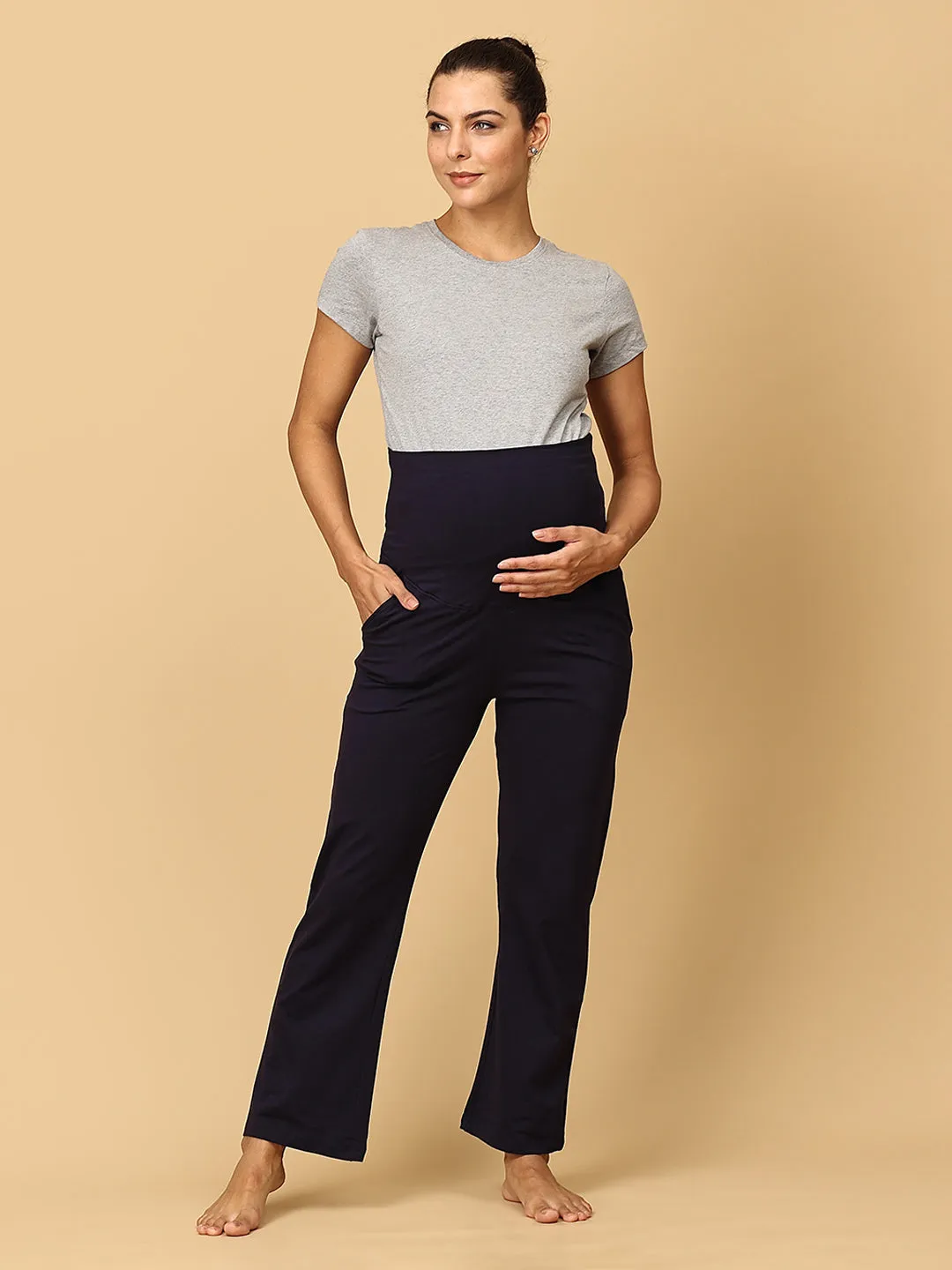 Comfy Maternity Trackpants Combo of 2