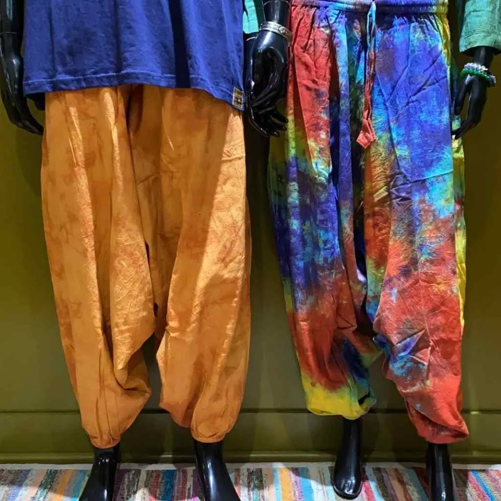 Cotton Harem Pants - Tie-Dye