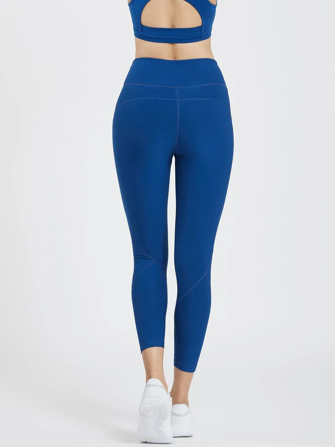 Creeluxe Curve Defining Denim Blue Ankle Length Leggings