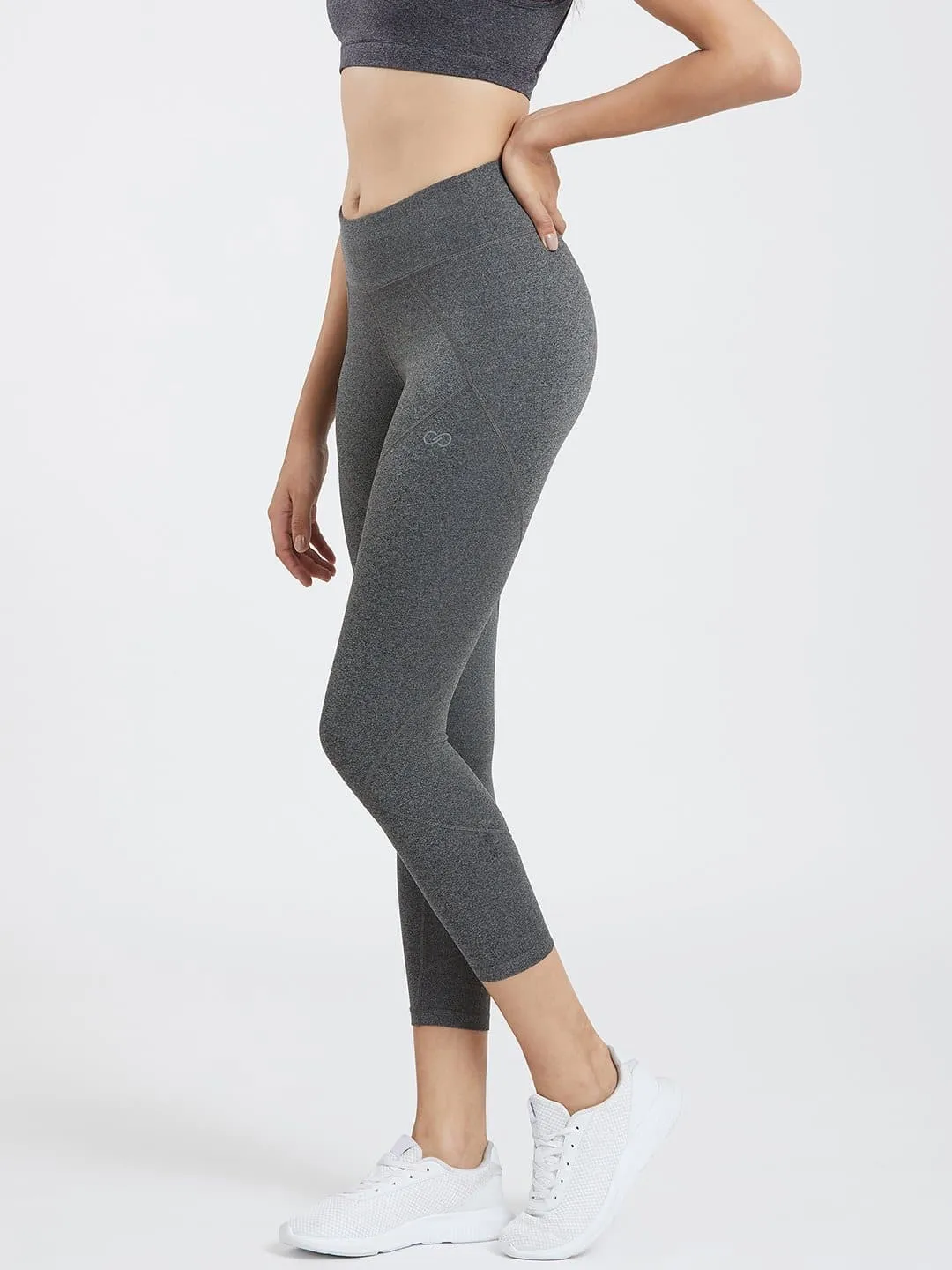 Creeluxe Graceful Grey Marl Ankle Length Leggings