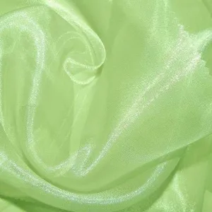 Crystal Organza Wholesale Fabric in Lime 994