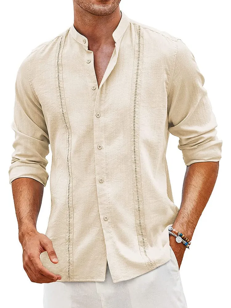 Embroidered Guayabera Linen Shirt (US Only)