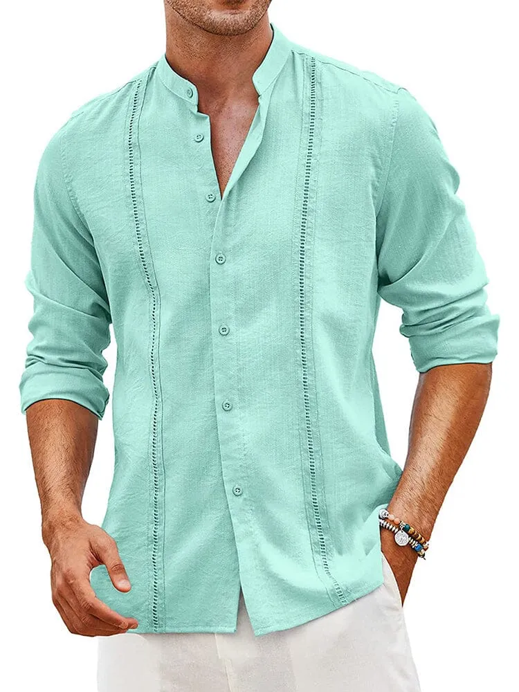 Embroidered Guayabera Linen Shirt (US Only)