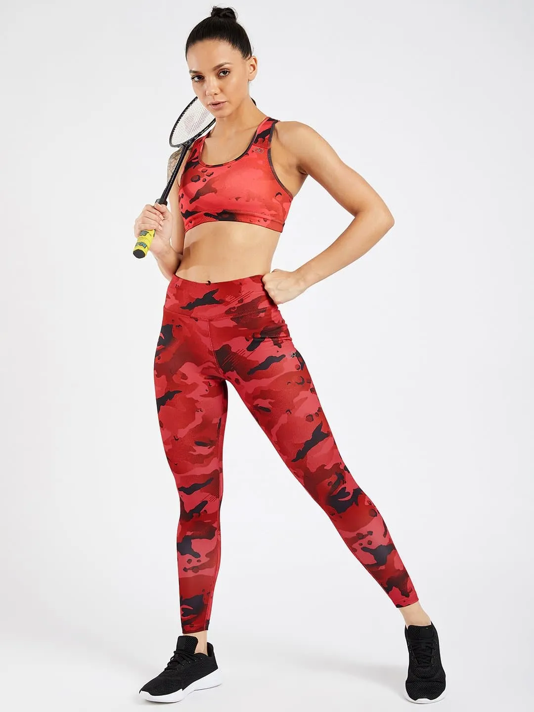 Essential Camo Printed Full Length Leggings#1