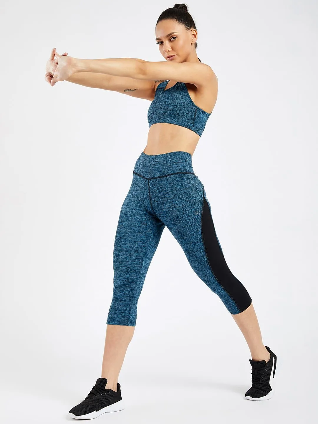 Essential Sapphire Spacedye Hardcore Capri Leggings