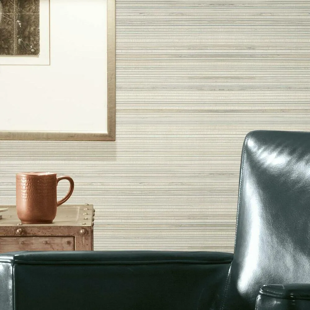 Faux Bamboo Grasscloth Peel and Stick Wallpaper