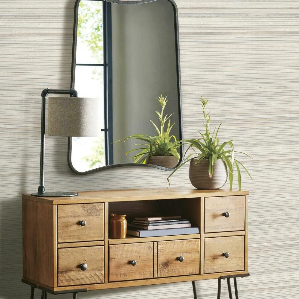 Faux Bamboo Grasscloth Peel and Stick Wallpaper