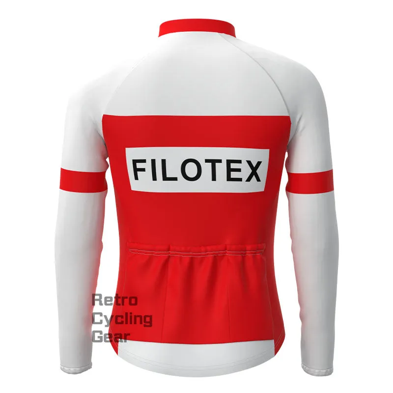 Filotex Red Retro Long Sleeve Cycling Kit