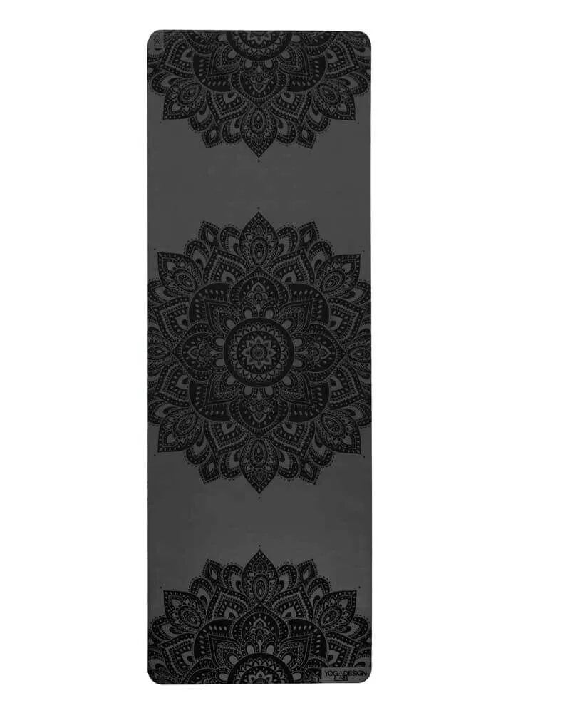 Infinity Yoga Mat 5mm Mandala Charcoal