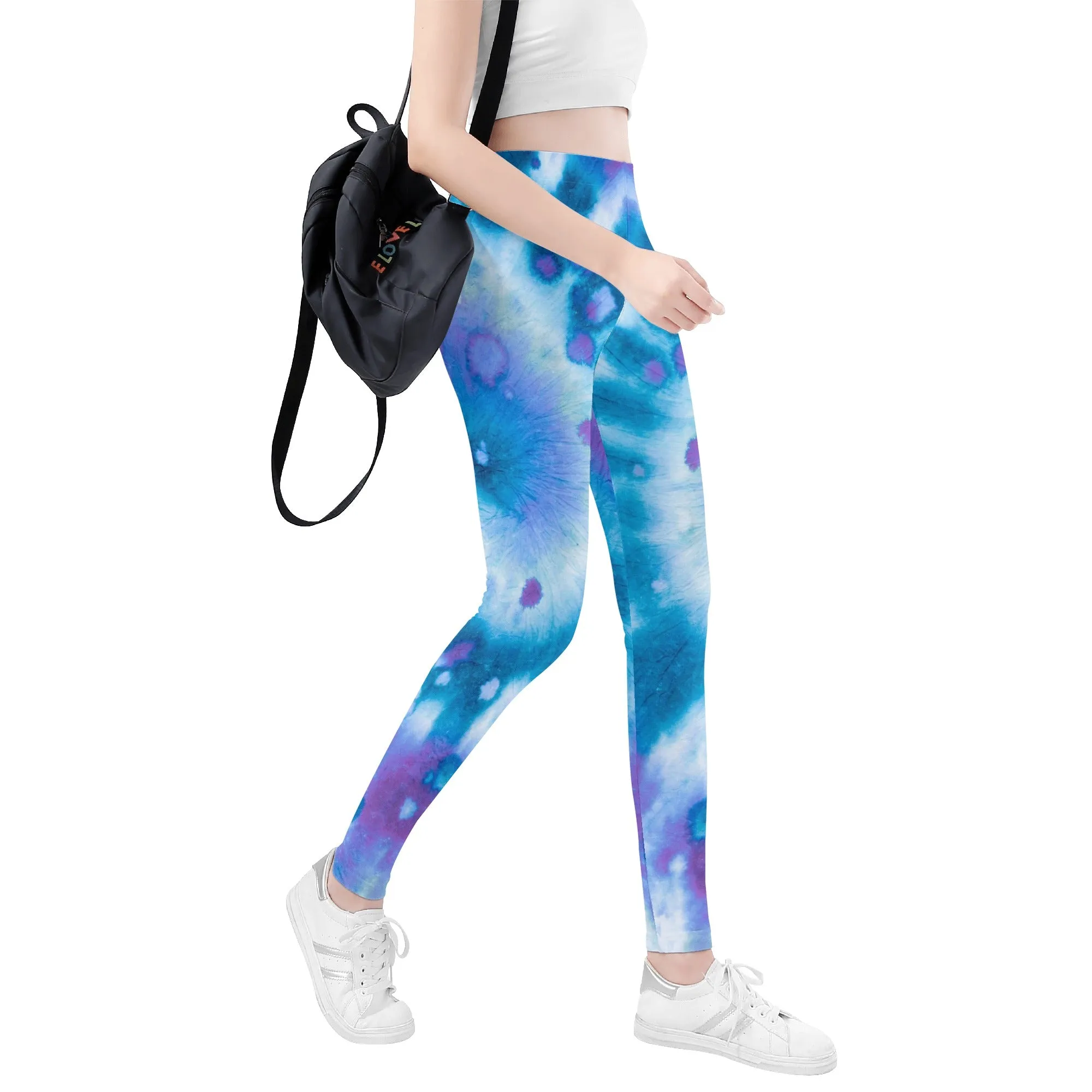 Leggings for Women | Petite to Plus Size | High Waisted | Ankle Length | Tie and Dye | Pisces Womens Leggings