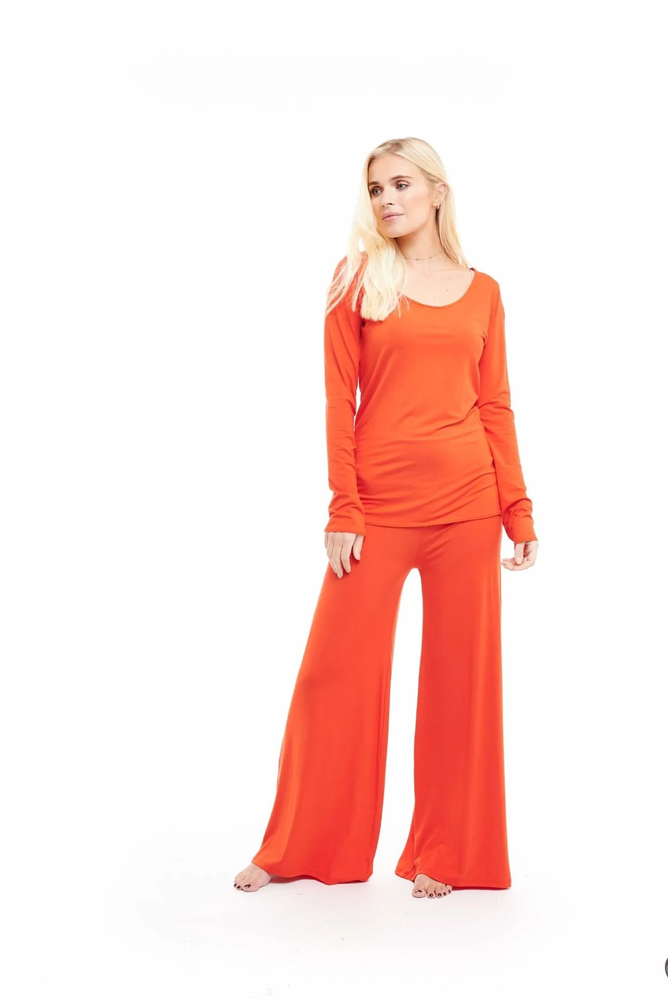 LONG SLEEVE TOP SPICY ORANGE