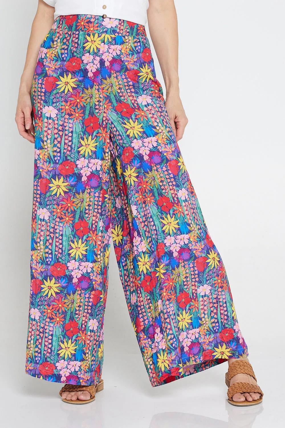 Magnolia Pants - Rainbow Wildflowers