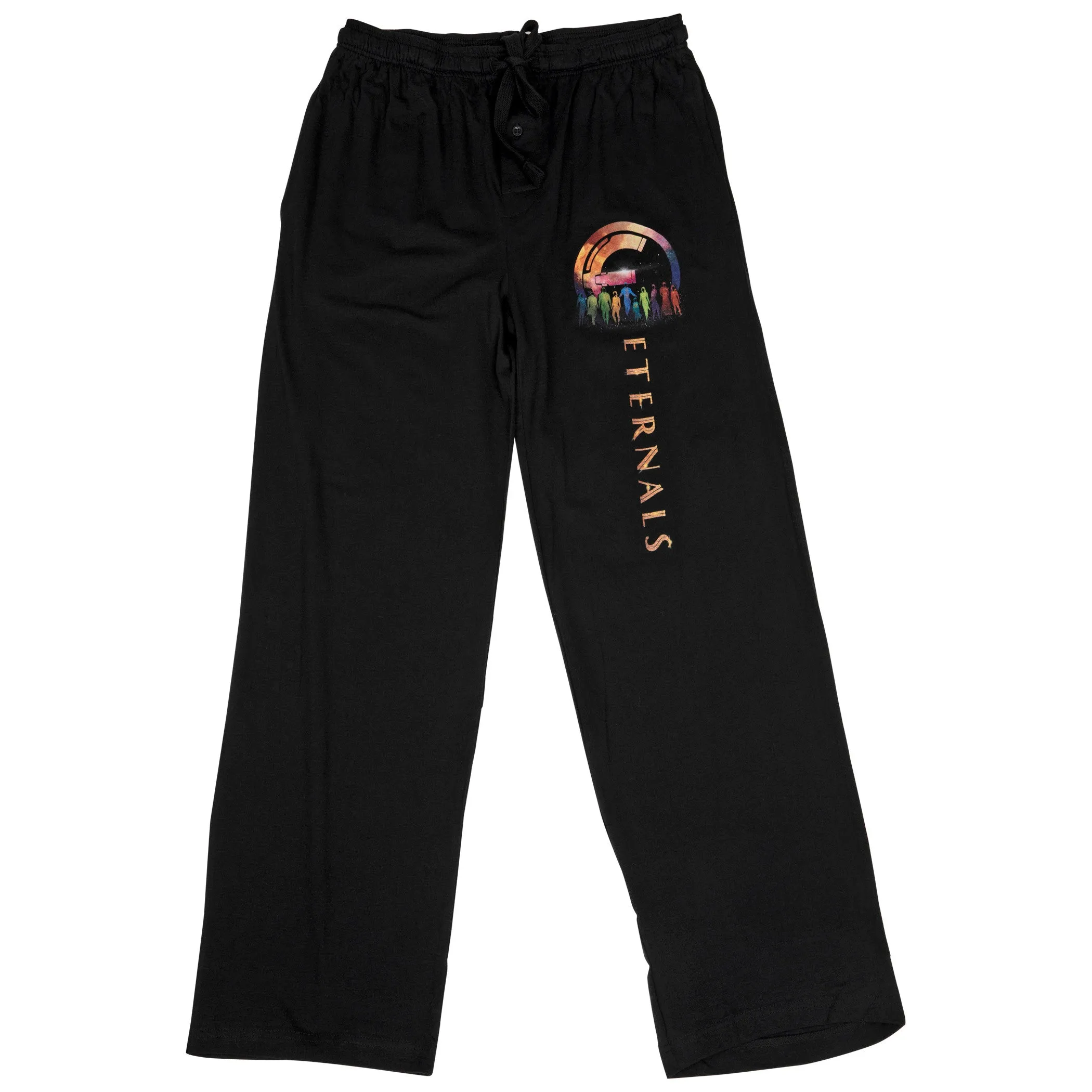 Marvel Studios The Eternals Logo and Text Pajama Sleep Pants