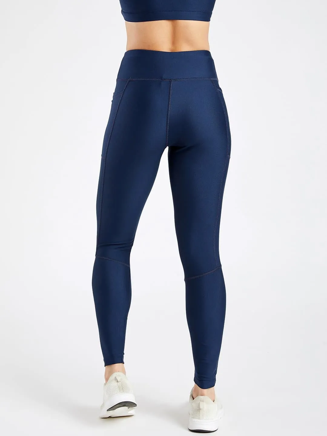 Maxtreme Pace Navy Full Length Pocket Leggings