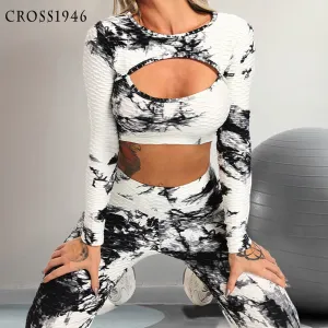 NEW Print Women Yoga Sets fitness sportswear Track Suit