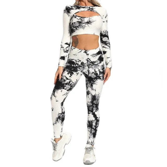 NEW Print Women Yoga Sets fitness sportswear Track Suit