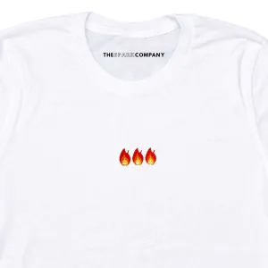 On Fire Embroidered Feminist T-Shirt