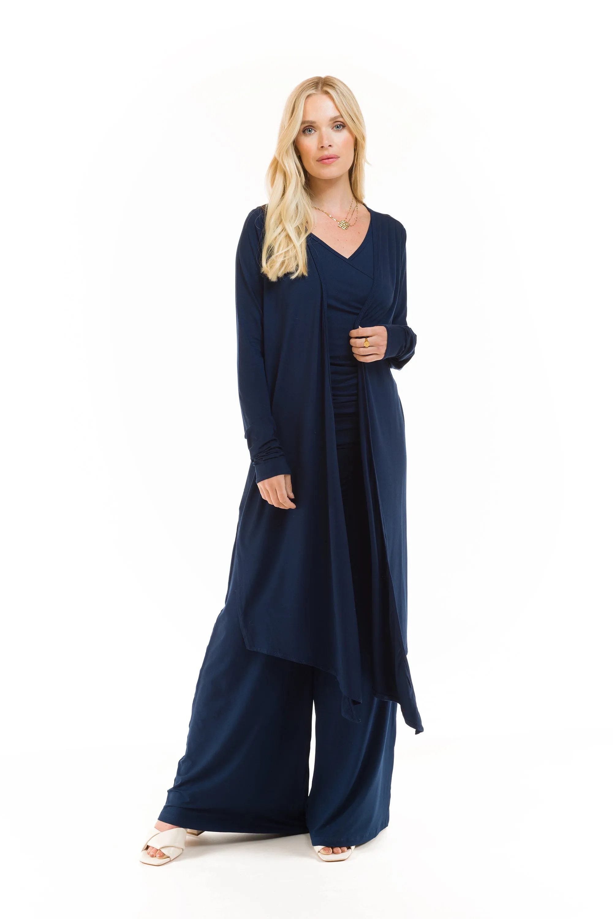 PALAZZO PANTS NAVY