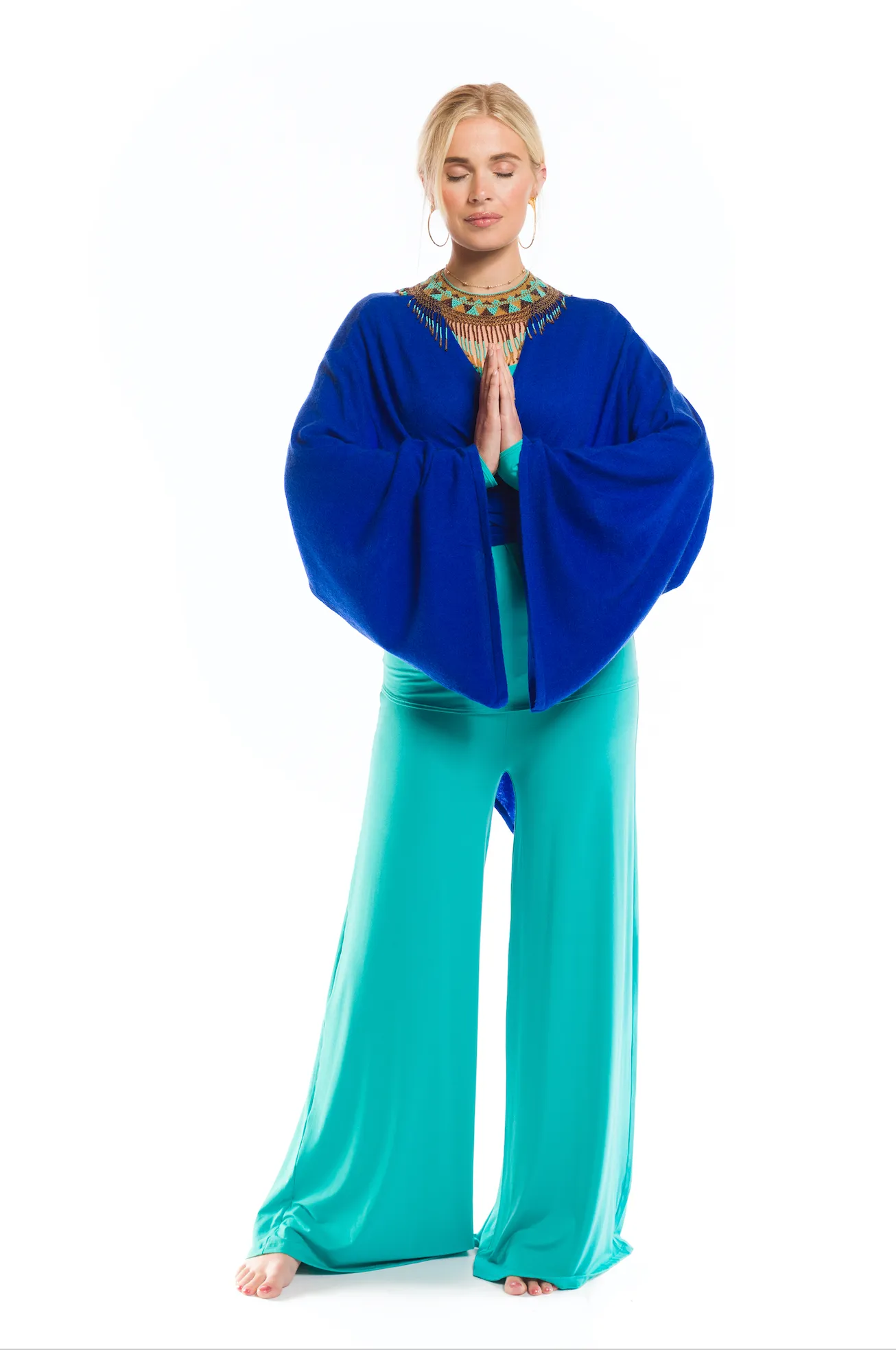 PALAZZO PANTS TURQUOISE