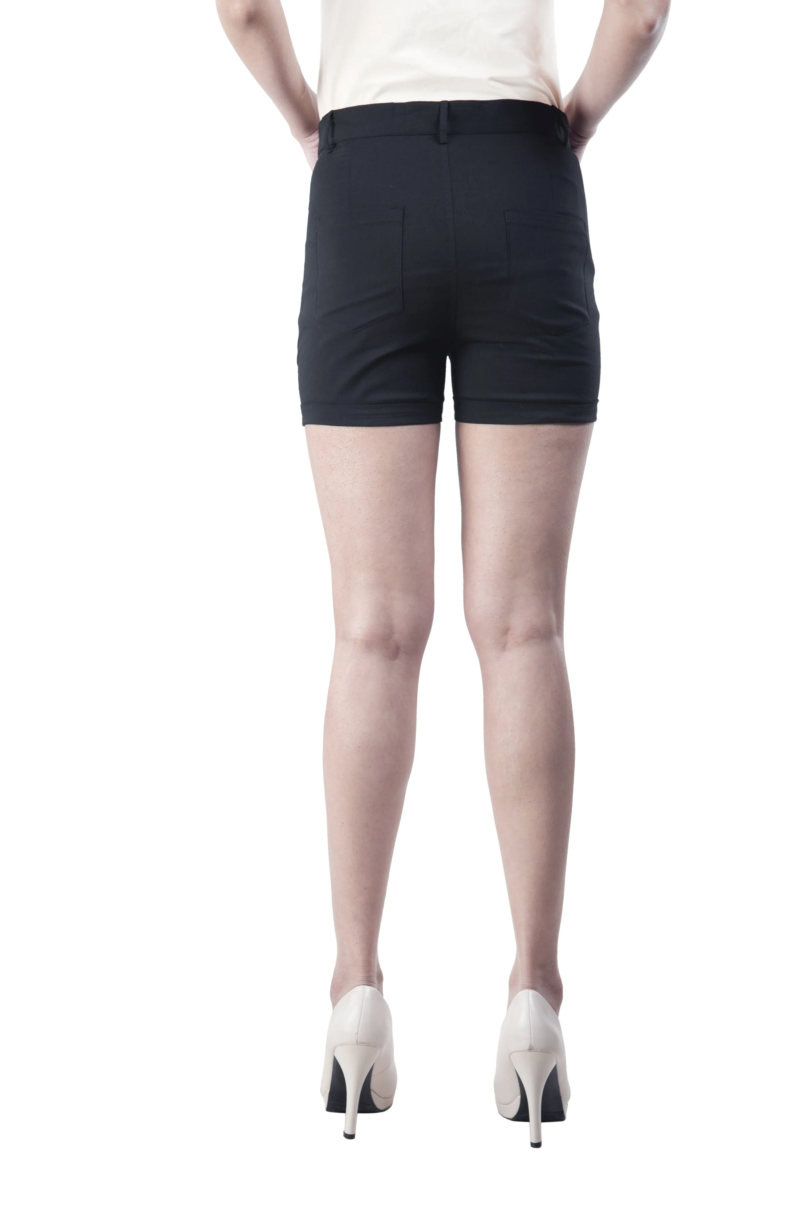 Plain Hot Pants (Black)