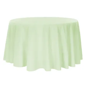 Polyester 120" Round Tablecloth - Sage Green