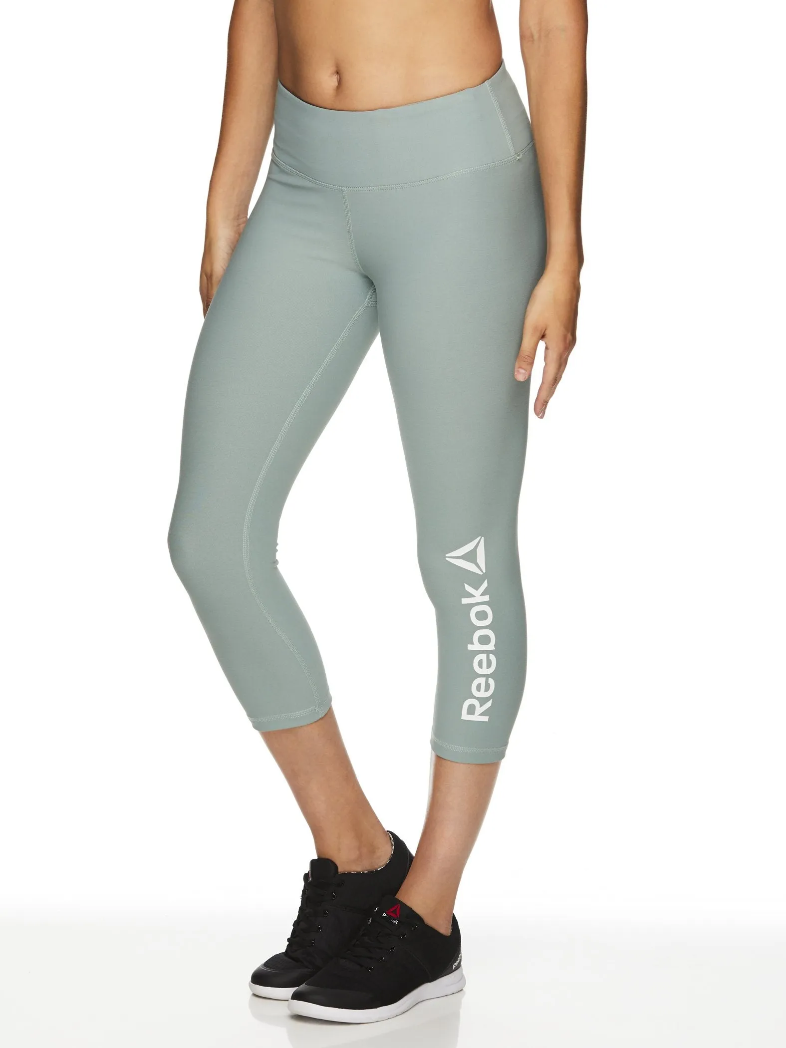 Reebok Women's Quick Capri Branded Leggings