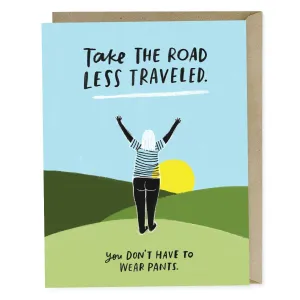 Road Less Traveled Card