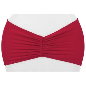 Ruffled Spandex Chair Band - Apple Red