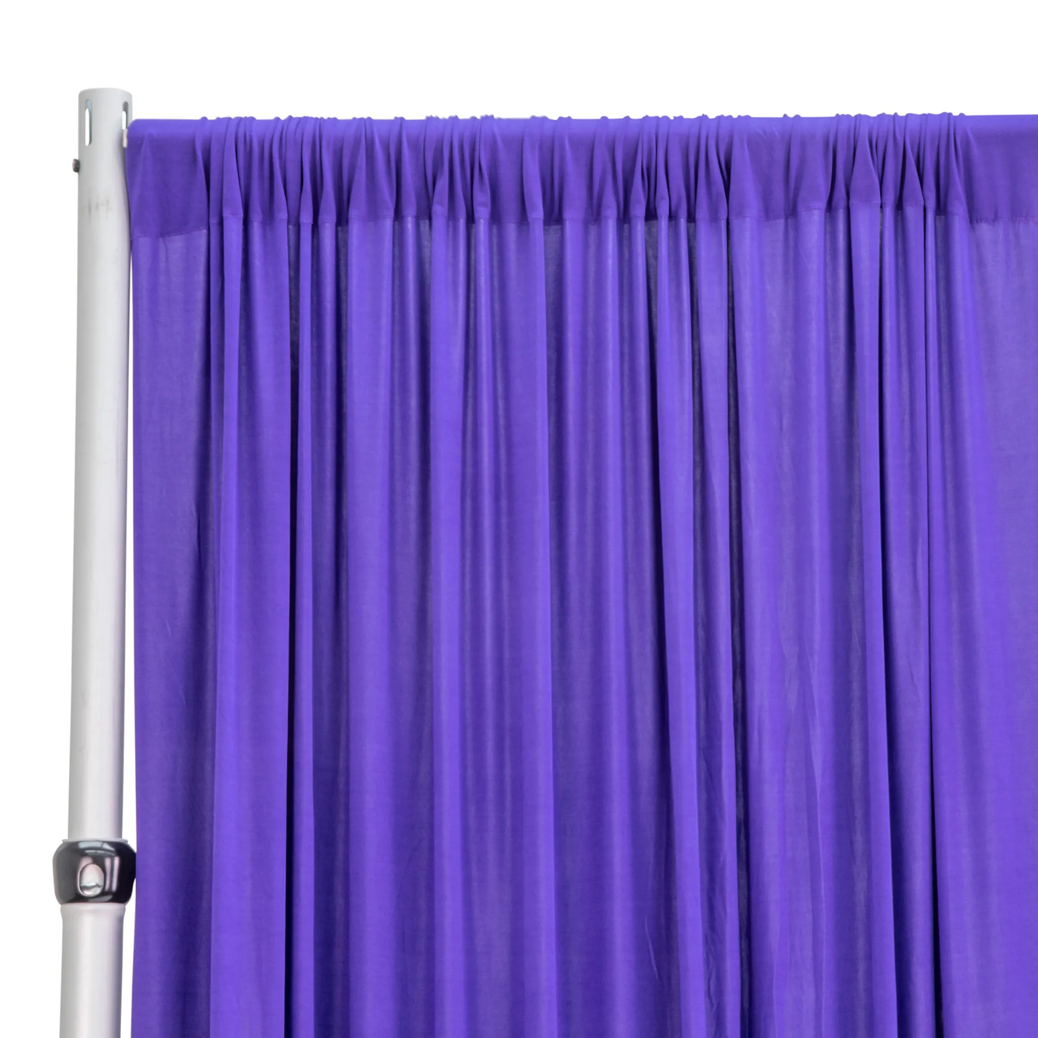 Spandex 4-way Stretch Backdrop Drape Curtain 10ft H x 60" W - Purple