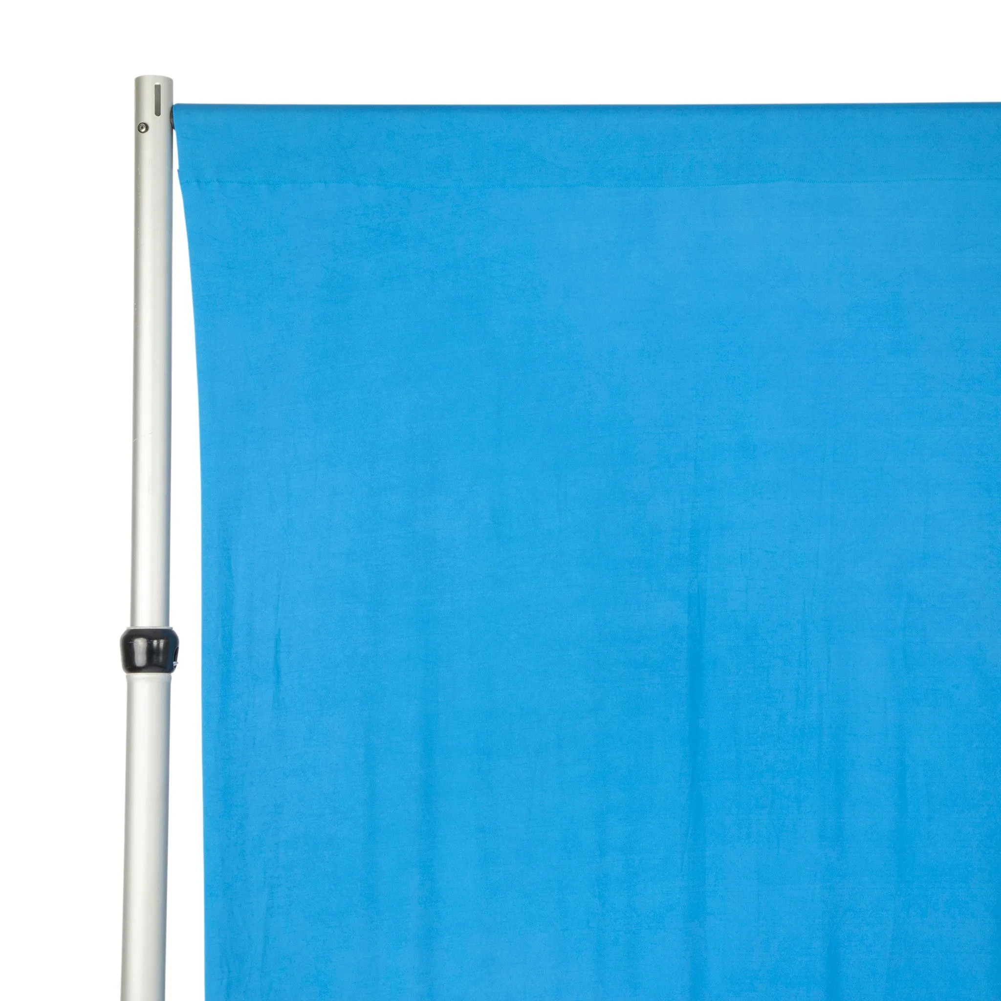 Spandex 4-way Stretch Backdrop Drape Curtain 12ft H x 60" W - Aqua Blue