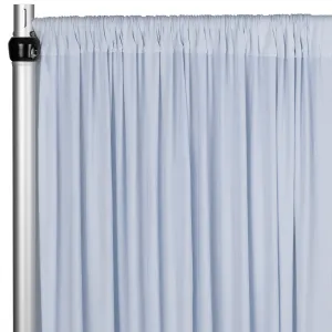 Spandex 4-way Stretch Backdrop Drape Curtain 16ft H x 60" W - Dusty Blue