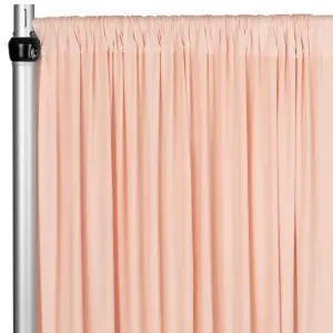 Spandex 4-way Stretch Drape Curtain 12ft H x 60" W - Blush/Rose Gold