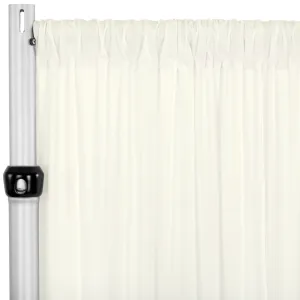 Spandex 4-way Stretch Drape Curtain 14ft H x 60" W - Ivory