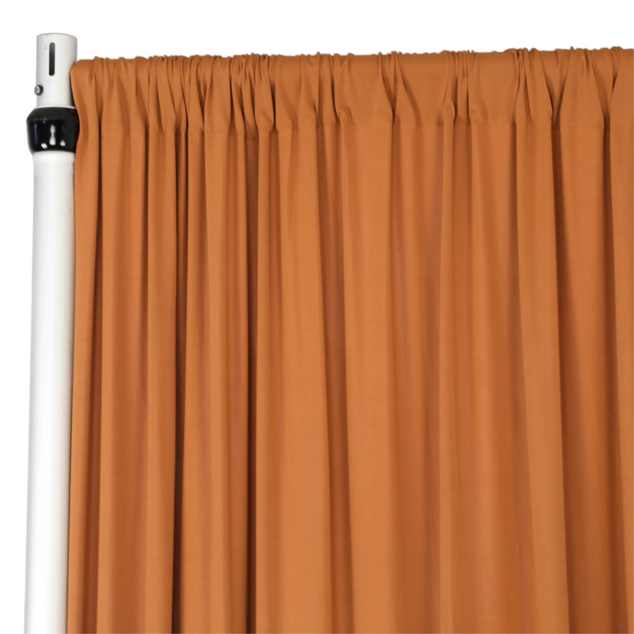 Spandex 4-way Stretch Drape Curtain 8ft H x 60" W - Terracotta