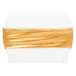 Spandex Chair Band - Metallic Gold