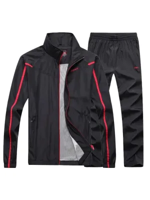 Stylish Tracksuit with Mandarin Collar and Zipper - SF2035