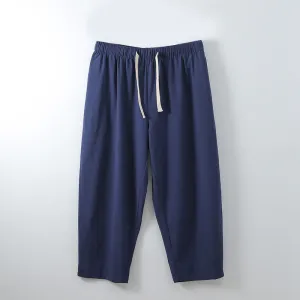 Summer pants men 5XL 6XL 7XL 8XL 9XL 10XL 11XL 12XL Waist 170cm Plus size Cotton linen large size trousers men 5 colors