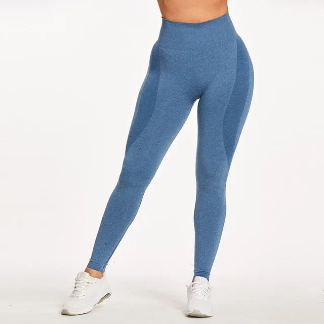 Trendy Workout Seamless Yoga Push up Leggings