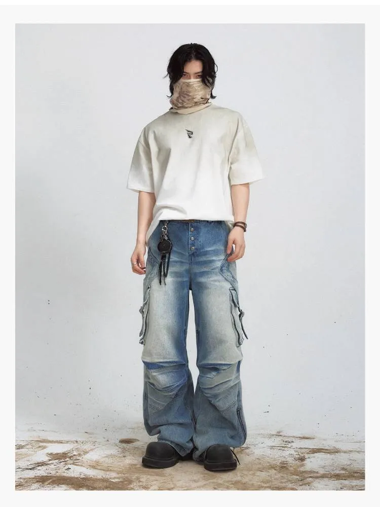 Washed loose pants【s0000009199】