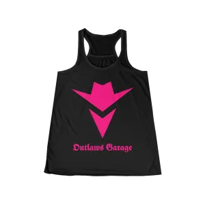 Women's Flowy Racerback Tank - PINK LOGO